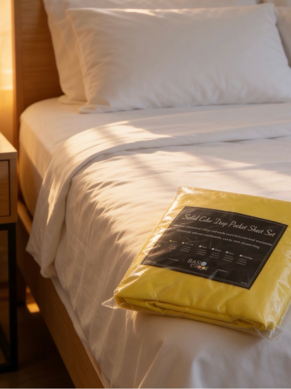 New Basic Choice Twin Deep Pocket Sheet Set Yellow